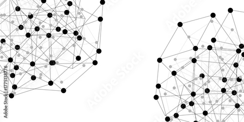 Abstract technology dot and line connection digital hi tech design concept background. Space for text. Vector illustration