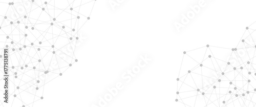 Abstract plexus background with connecting dots and lines. Global network connection