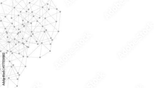 Abstract plexus background with connecting dots and lines. Global network connection