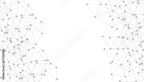 Abstract plexus background with connecting dots and lines. Global network connection
