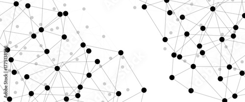 Abstract technology dot and line connection digital hi tech design concept background. Space for text. Vector illustration