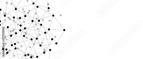 Abstract technology dot and line connection digital hi tech design concept background. Space for text. Vector illustration