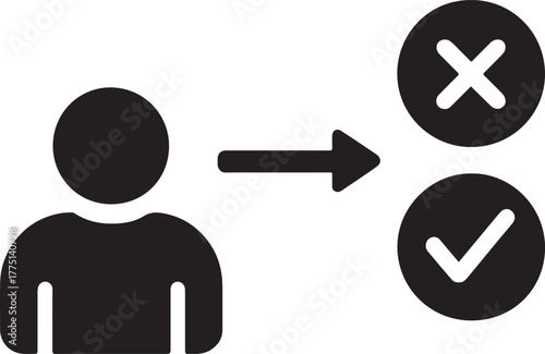 Creative workflow design icon vector, perfect for project management, business, or process illustration.