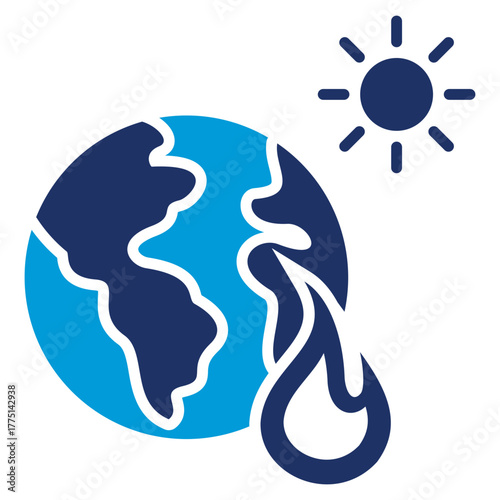 ecological Flat Blue Icon