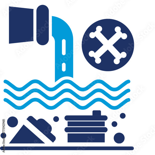 water pollution Icon