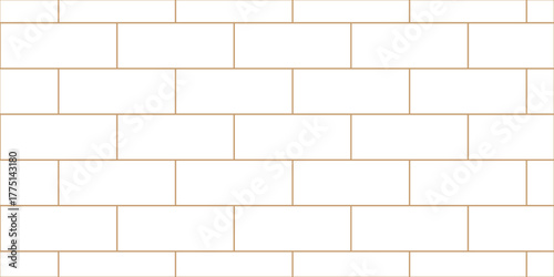 white ceramic tiles surface brick rectangle stone paving building floor. empty wall brick floor and construction background with squares texture.	