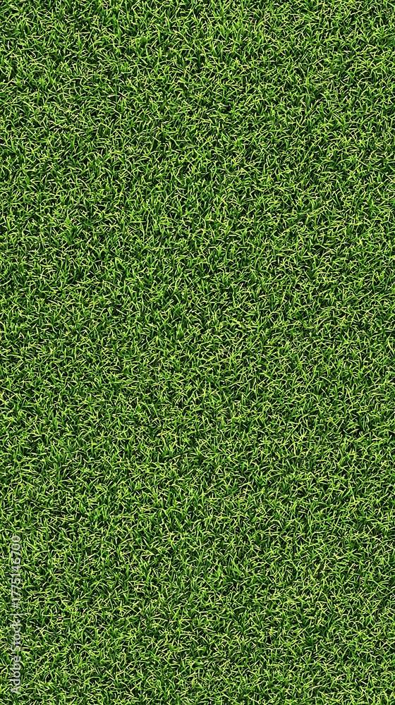 Obraz premium Artificial grass texture offering a seamless, vibrant green carpetlike look for background applications