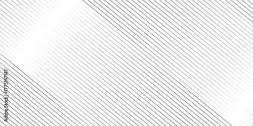 Minimal black and white oblique gradient stripe line. diagonal curves thin vector abstraction line transparent wavy fabric web geometric pattern technology texture design.	
