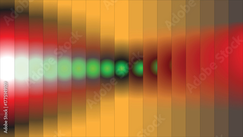 green yellow red gradient background with glowing glass wave texture, luminous light reflections and bold modern abstract design