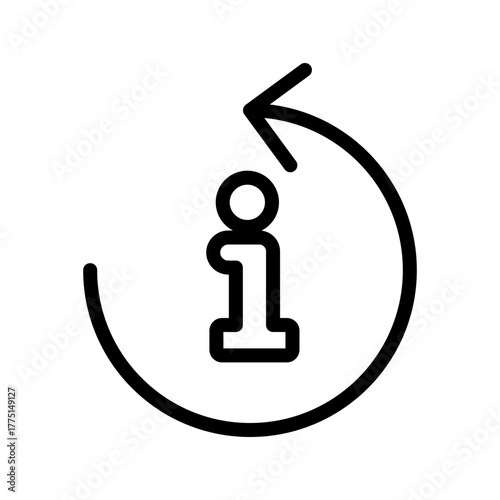 Info Refresh Update and Data Sync Icon Set Featuring Information Reload, Refresh, and Real-Time Update Symbols for Modern Apps, Web, and Digital Platforms