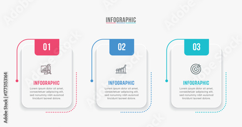 Vector infographic label design with circle infographics template design and 3-4-5 options or steps. Can be used for process diagram, presentations, workflow layout, banner, flow chart, info graph.