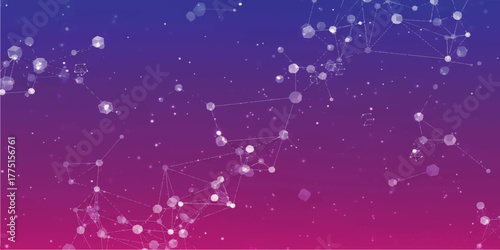 Abstract network background with connecting lines and dots futuristic technology design perfect for science and communication concepts