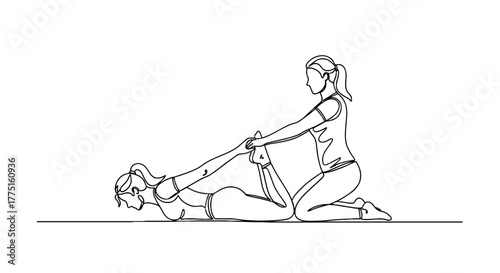 Thai Massage Therapy Treatment for Back Pain Relief -  Professional Healthcare, Holistic Wellness, Bodywork in Spa Setting, Physical Therapy for Rehabilitation, Spine Alignment, Stretching Exercise, P