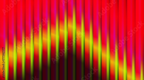 Colorful Abstract Background – Vertical Neon Stripes with Vibrant Green, Red, and Blue Light Effects