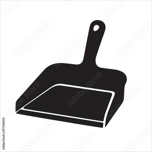 dustpan illustration silhouette