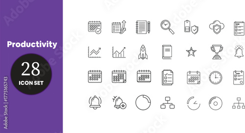Productivity Icon Set (35 icons)