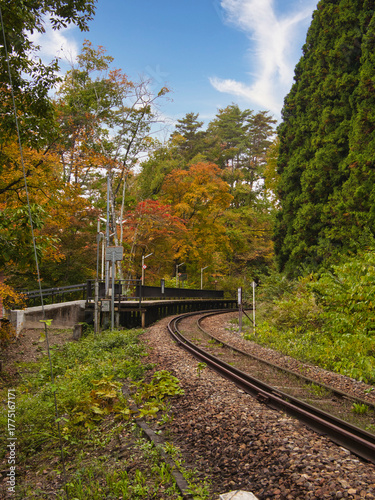 塔のへつりの紅葉