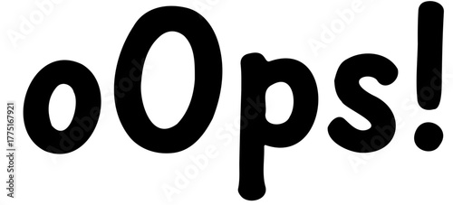 Oops! Typographic Error Message