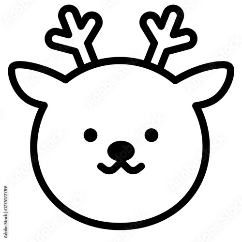 귀여운 동물 아이콘 사슴