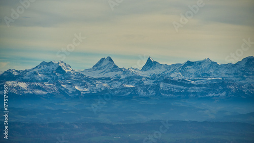 Wallpaper Mural Blick vom Weissenstein auf die schweizer Alpen Torontodigital.ca