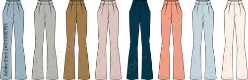 Stylish Flared Pants Collection in Various Colors - Fashion and Apparel