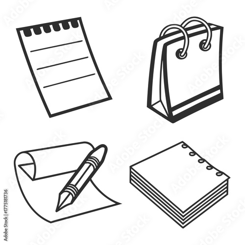 Office supplies and tools for planning