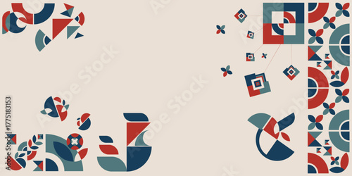 An abstract work of art. Abstract art can be applied to various media, either print or digital media.