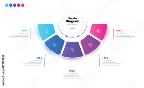 Modern Clean Infographic Chart Design Template
