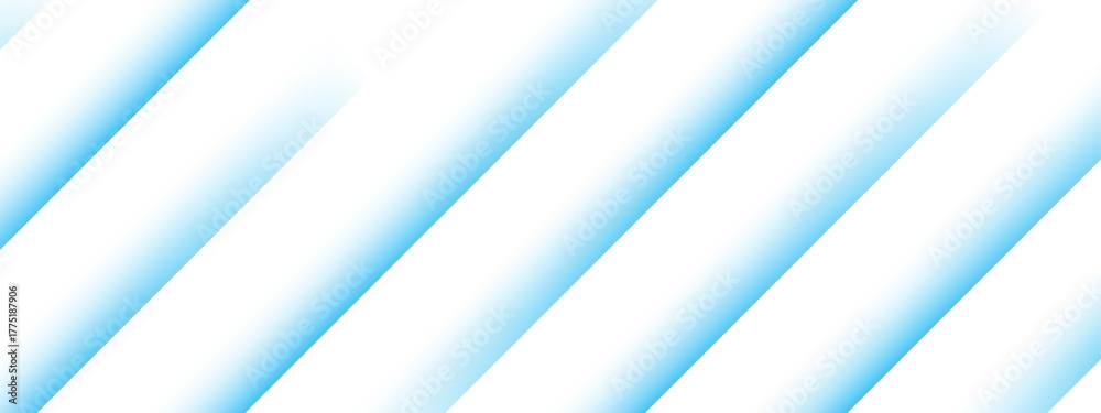 Obraz premium Abstract minimal background with diagonal blue gradient stripes. Soft glowing light blue tones with smooth transitions, futuristic, modern. Simple, and elegant, ideal for technology or creative design