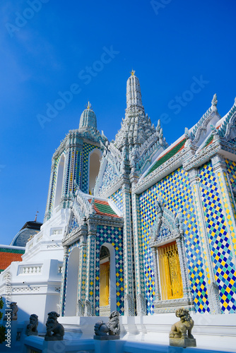 The Hor Kantararatch, a small and elegant pavilion located within Wat Phra Si Rattana Satsadaram (Wat Phra Kaew), showcases the refined beauty of traditional Thai temple architecture.