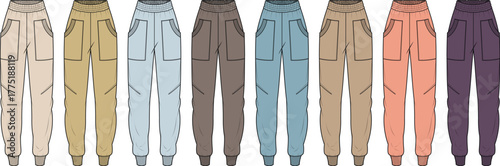 Colorful Jogger Pants Collection Fashionable and Comfortable Bottoms for Everyday Wear