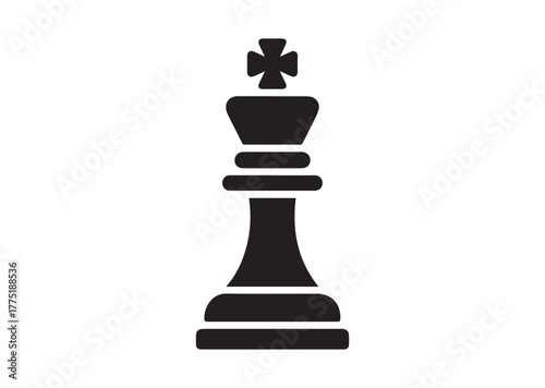 A chess piece Icon, A chess piece Black Vector