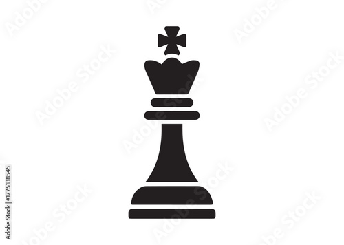 A chess piece Icon, A chess piece Black Vector