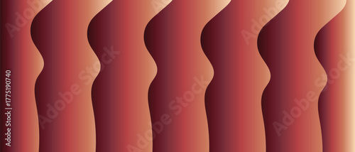 Reddish Brown Abstract Wavy Stripes Background vector