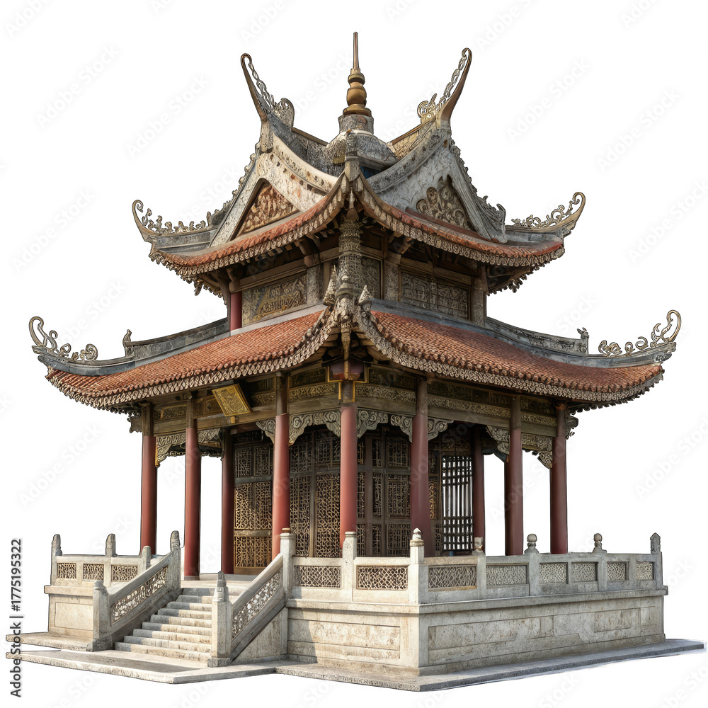 Naklejka premium chinese temple architecture