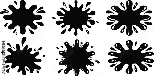set of ink blots