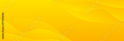 Abstract yellow-orange gradient wave background, modern fluid banner design for sales promotion, summer template, website, header and more