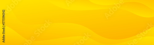 Abstract yellow-orange gradient wave background, modern fluid banner design for sales promotion, summer template, website, header and more