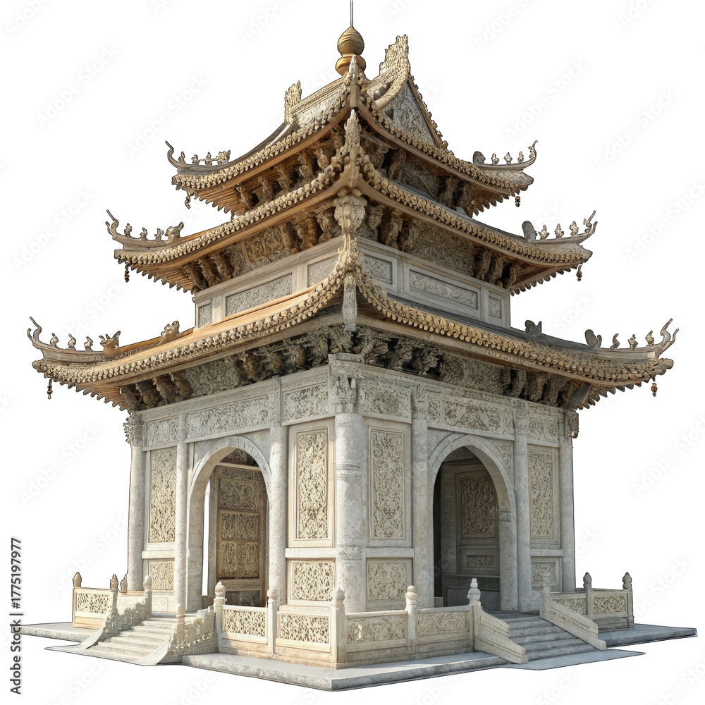 Naklejka premium chinese temple architecture
