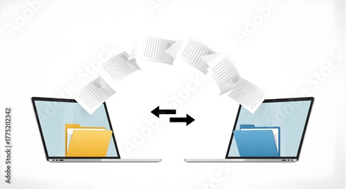 Data transfer between two laptops through cloud