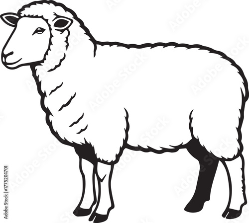 Sheep, Farm Animal, Cartoon 