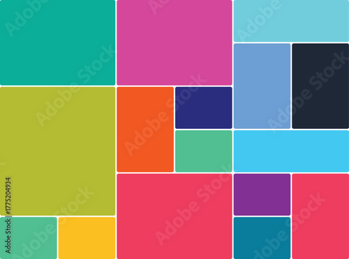 Colorful geometric shapes background abstract pattern