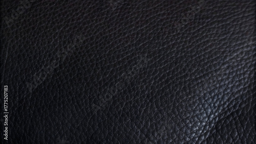 Wallpaper Mural Elegant Black Leather Texture Background with Fine Grain and Subtle Details. High-Quality Material for Luxury, Fashion, Automotive, and Interior Design Projects. Torontodigital.ca