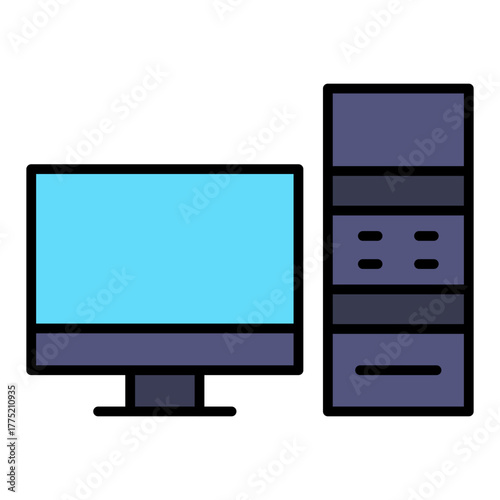 Desktop computer Icon