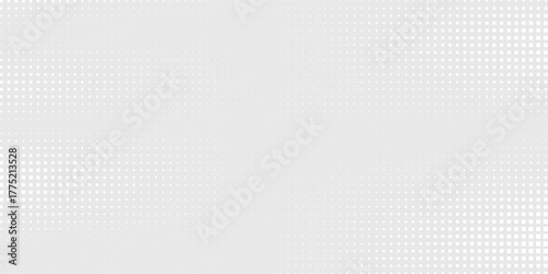 Vector dotted white gray wave light technology texture background. Abstract big data digital concept abstract