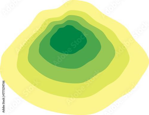 등고선 산 지도