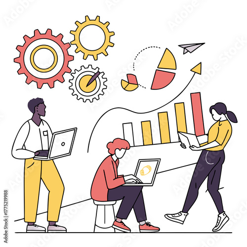 business man and businesswoman