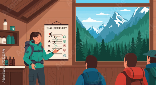 Preparing for the Adventure: Hiking Trail Difficulty Explanation with Mountain View