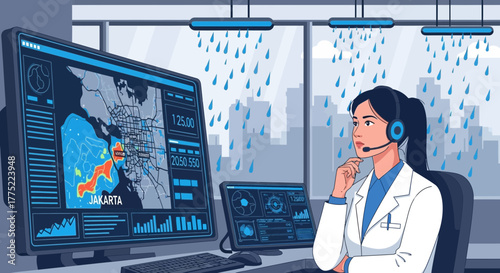 Expert Analysis of Jakarta Weather Conditions in Advanced Technological Interface