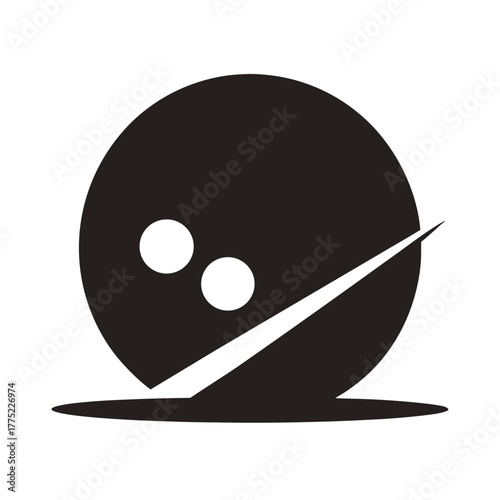 Minimal snooker cue ball set silhouette vector with white background for billiards and indoor sports art  